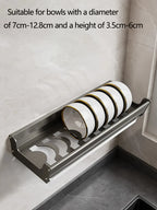 Bowl Plate Drying Shelf Portable Kitchen Organizer Wall Mounted Dish Drainer Rack Kitchen Storage Shelves Tableware Holder
