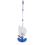 Pool Vacuum Suction Tool with Brush Portable Telescopic Rod Plastic Pool Vacuum Jet Cleaner for Spa Center Fountain