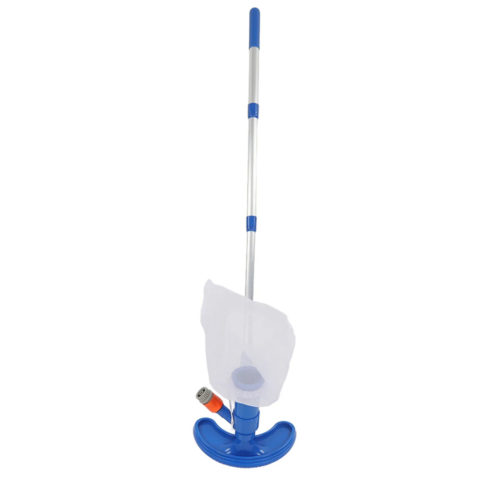 Pool Vacuum Suction Tool with Brush Portable Telescopic Rod Plastic Pool Vacuum Jet Cleaner for Spa Center Fountain