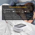 Rechargeable  Vibrating Alarm Clock Wireless Loud Alarm Clock With White Noise Deep Sleep Digital Travel Clock Snooze Function