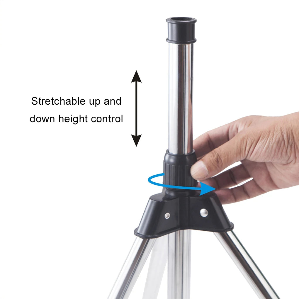 Garden Adjustable Rotating Sprinkler with Stainless Steel Tripod Set Irrigation Stand Water Jet Garden Lawn Sprinkler Tool