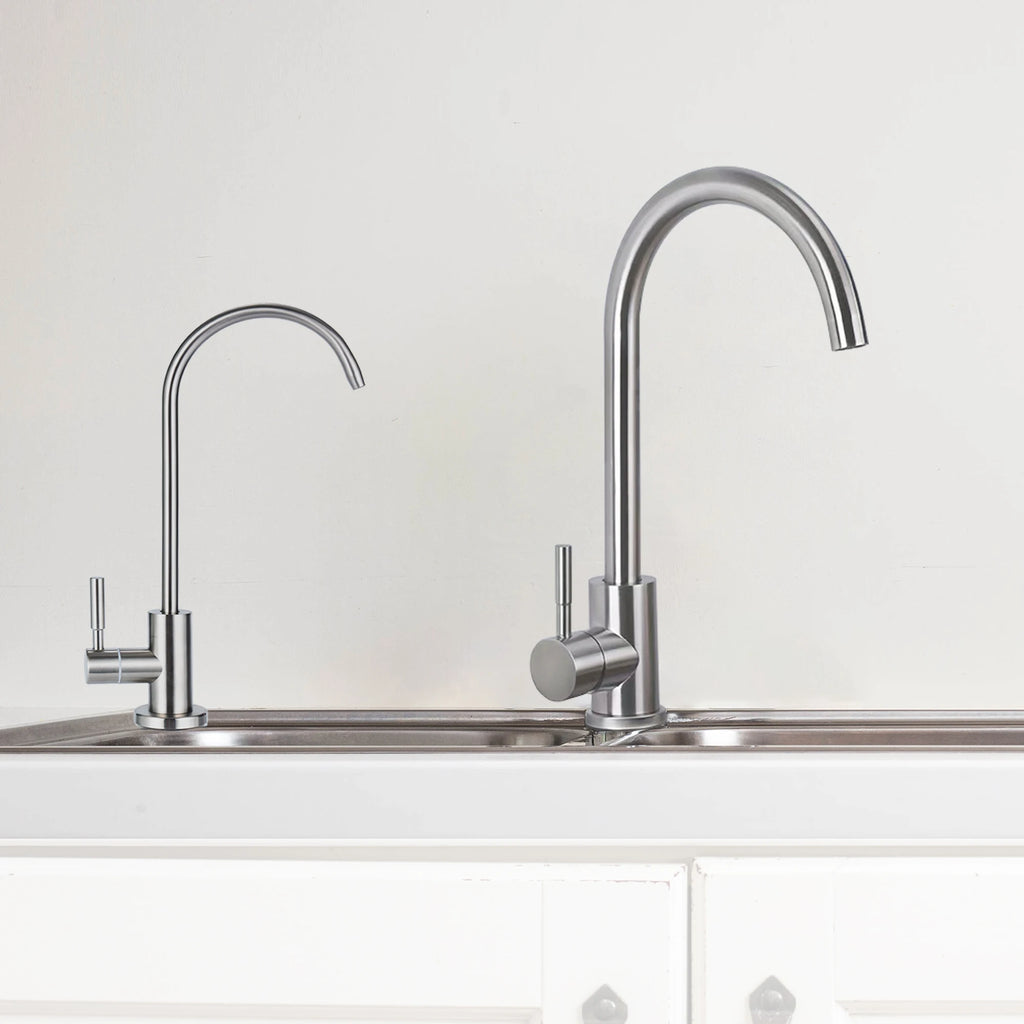 Reverse Osmosis RO Undersink Drinking Water Filter Tap Faucet 1/4" Chrome Mixer