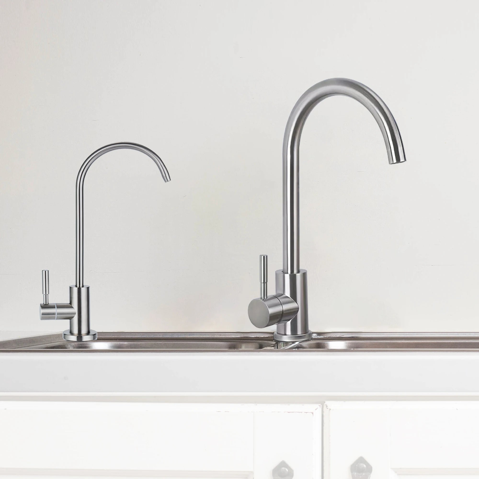 Reverse Osmosis RO Undersink Drinking Water Filter Tap Faucet 1/4" Chrome Mixer
