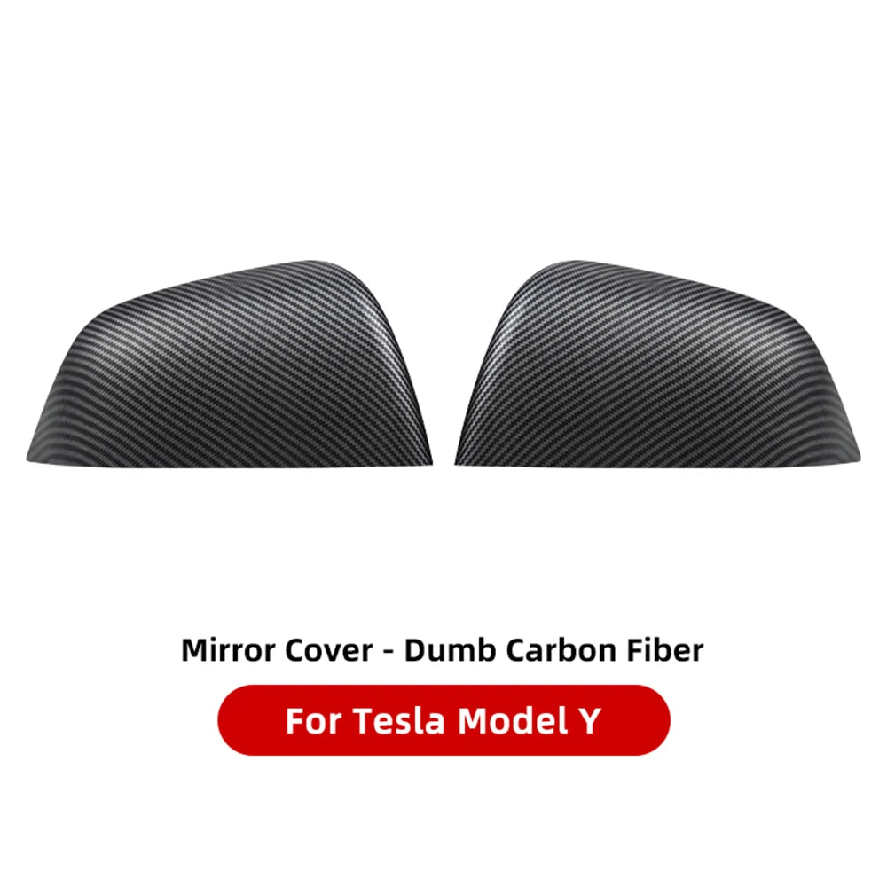 Tesla Model 3/Y ABS Carbon Fiber Look Side Rearview Mirror Cover