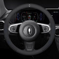 For Great Wall ORA iQ Good Cat GT Funky Cat Ballet Cat EV Flash Cat Carbon fiber Suede Car Steering Wheel Cover Auto Accessories