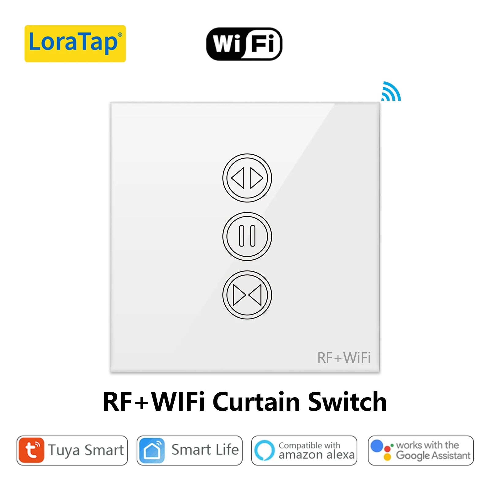 LoraTap RF 868Mhz 1,2,4 Channels Portable and Mountable Remote Control for Curtain Roller Shutter Blinds Switch