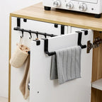 Multi-Functional Wall-Mounted Kitchen Cabinet Storage Rack - Space Saving Dishcloth Holder for Home,Bathroom,No Drilling Require