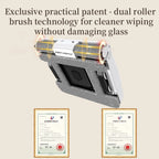 2025 Window Cleaning Robot Cleaner Dural Roller, Spot Clean, 30ML Water Tank Two sides 3 Holes Automatic Spary, Tuya App Control