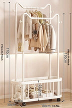 Household Clothes Hanger Floor-standing Bedroom Simple Clothes Hanger Clothes Rack Popular Coat Rack Clothes Hanger Storage