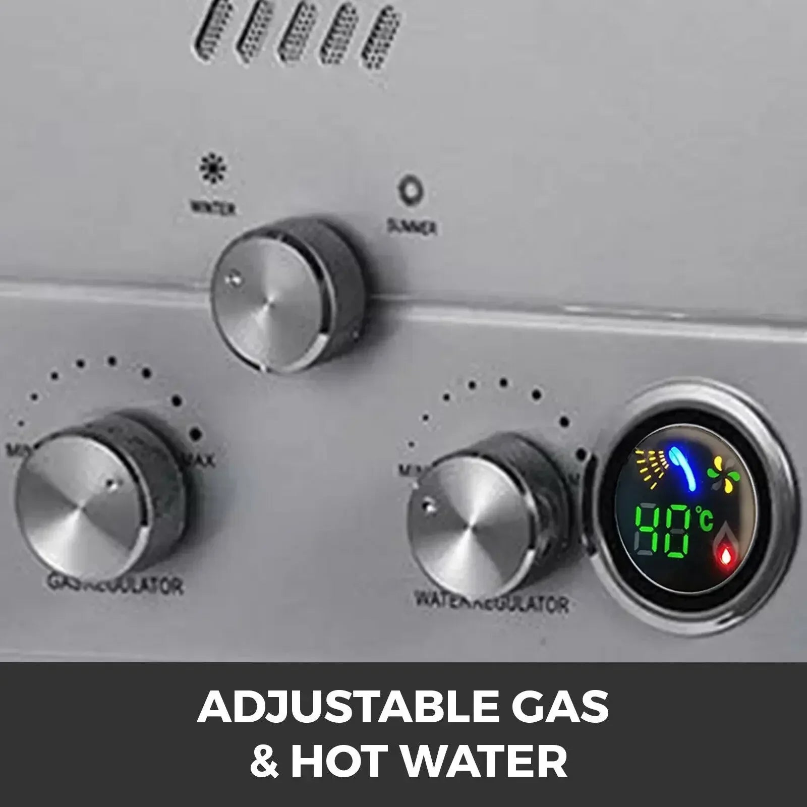 VEVOR 6L-18L Propane Gas Tankless Water Heater, Bathroom heating instant,Outdoors Water Heater Boiler Car Camping