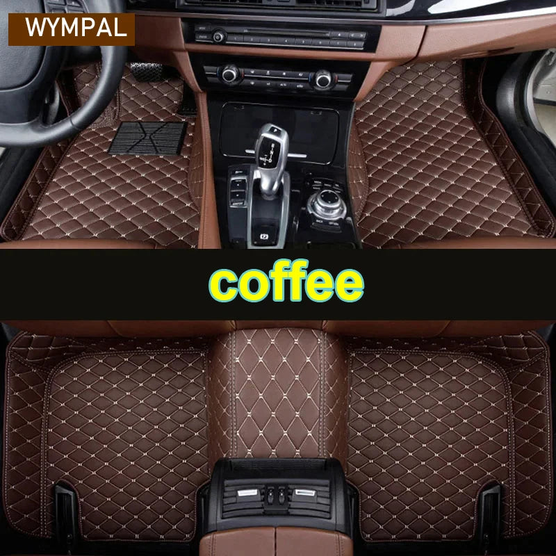 Car Floor Mats For Nissan Leaf ZE1 2018~2022 Luxury Leather Mat Durable Pad pets Interior Parts Rugs Set Accessories 2019
