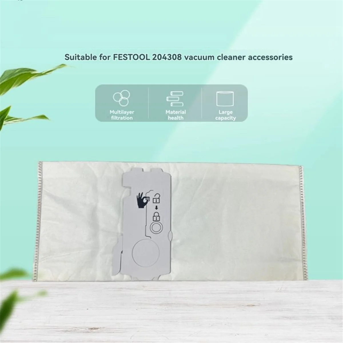 A61I 6PCS 204308 CT Mini/Midi -2/5 Filter Dust Bag for FeStool 204308 CT 15 Vacuum Cleaner Accessory