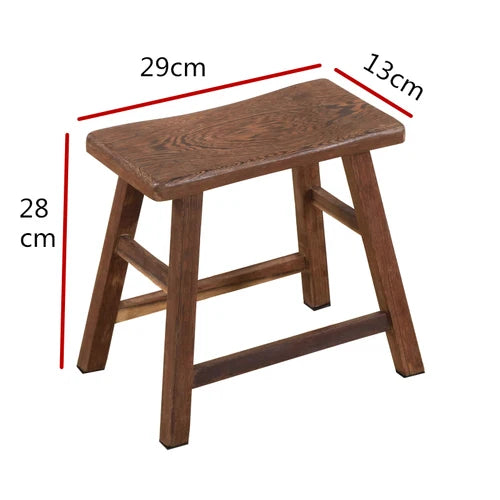 Chicken wing wooden bathing stool solid wood small bench stool child mini Chinese home living room baby adult wooden stool ZM11