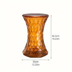 Storage Stool - Luxurious Acrylic Transparent Stool - Multi-purpose Bathroom Stool & Living Room Stool