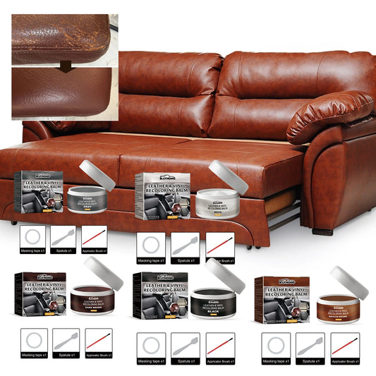 Homonth Multi-function Leather Recoloring Paint Professional Portable Easy to Use Leather Dye Leather Repair for Shoes Couch 50g