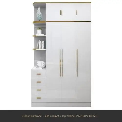 White Gold Wardrobe Designer Clothes Waterproof Children Wardrobe Organizers Nordic Vestidor De Armario Abiertos Hotel Furniture