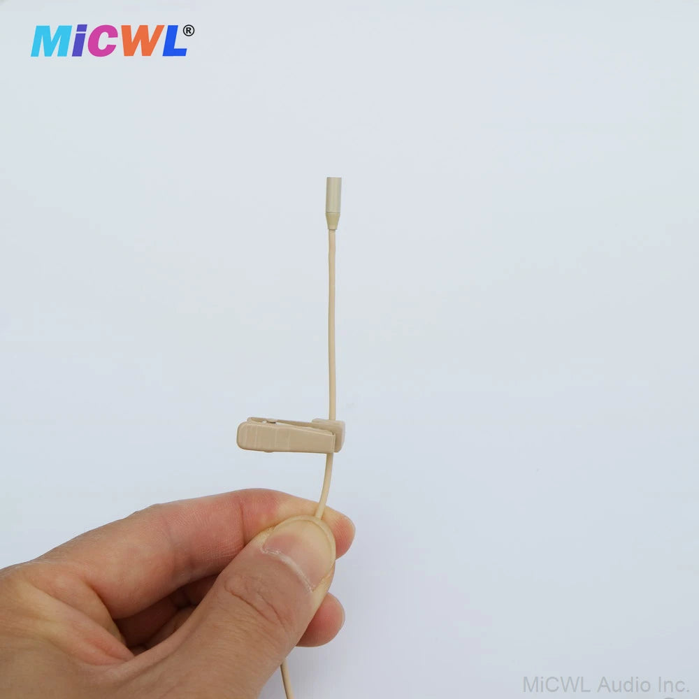 TL48 Very Very Mini Clip-On Lavalier Microphone For Sennheiser Shure MiPro AKG TA4F TA3F Dual Ear Hanging HeadMic 3.5mm TA4F