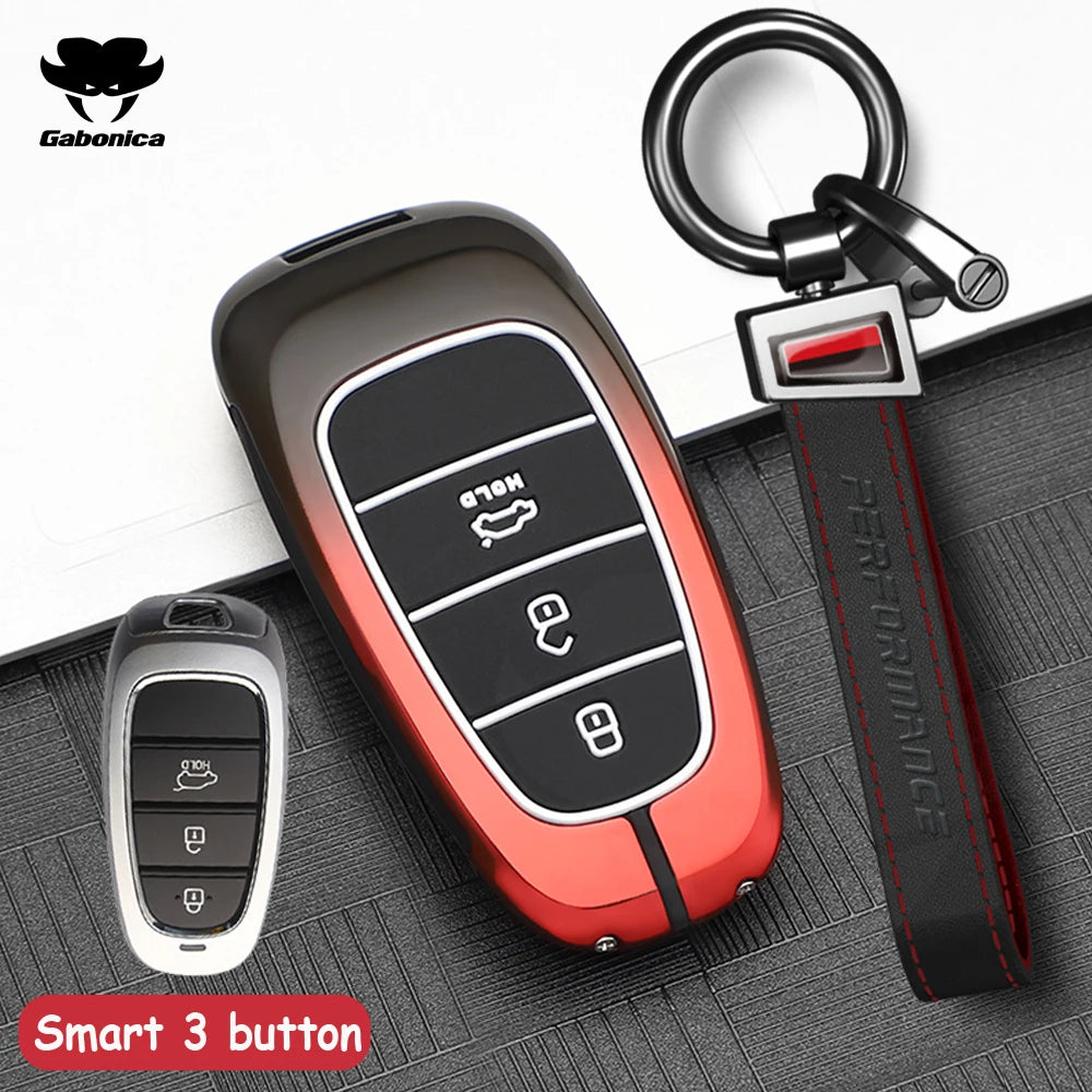 3 4 Buttons New Car Smart Key Case Cover For Hyundai N Performance Tucson Solaris Sonata Hybrid NEXO NX4 Santafe dn8 Accessories