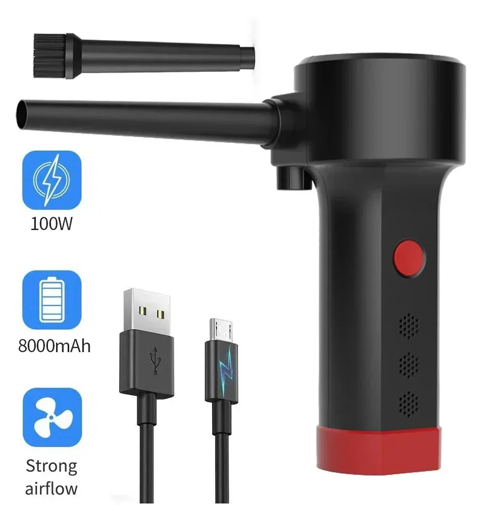 Cordless Electric Air Duster for PC & Keyboard Cleaning