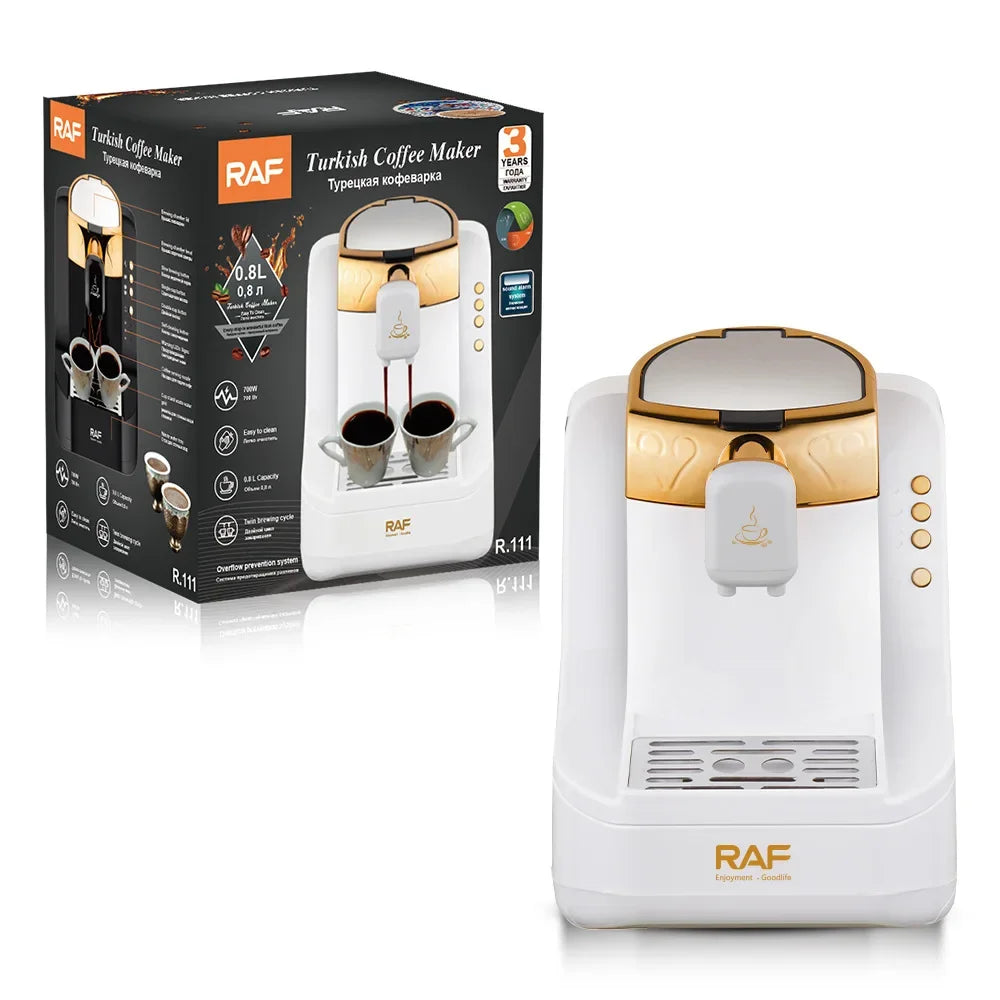 New Turkish Coffee Machine Portable Small Home 0.8L Coffee Machine Double Cup Coffee Machine Easy To Operate