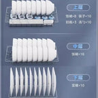 Small household tableware disinfection cabinet, vertical kitchen, high temperaturedrying integrated desktop