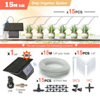 Tuya Wifi-compatibility Solar Power Timer Smart Drip Irrigation System Remote Control Watering Kit for Garden Balcony Plants Pot