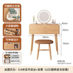 Modern Makeup Vanity Vintage Dressing Table Cabinet Storage Dressers for Bedroom Hairstyle Mini Folding Toilet Tables Furniture