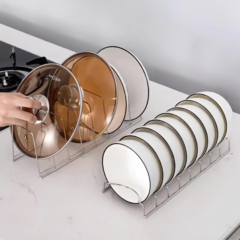 Household Kitchen Stainless Steel Bowl And Dish Drain Storage Rack, Kitchen Cabinet Drain Bowl Rack, Bowl And Dish Storage Rack