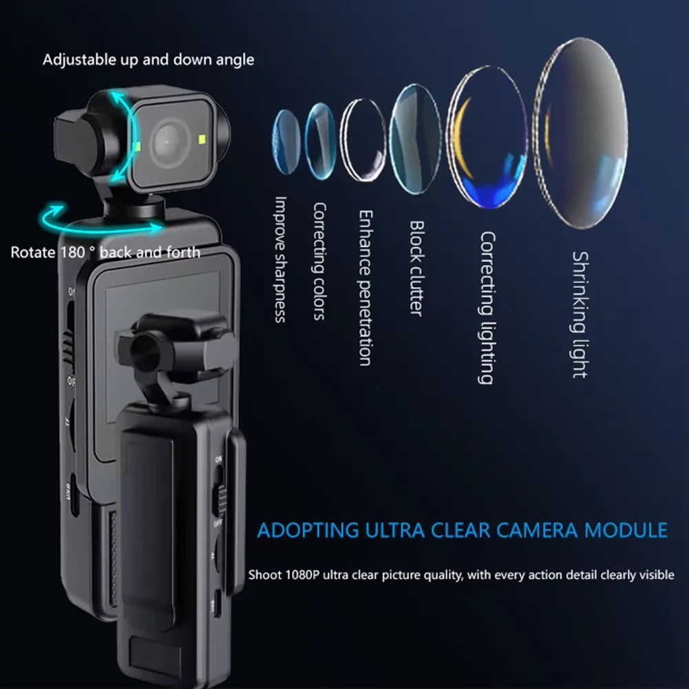 HD 1080P Mini Camera Portable Digital Video Recorder Cycling Cam Wireless Wifi Camera Infrared Night Vision Police Cam for Home