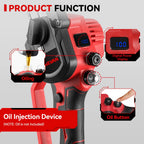 8Inch Brushless Electric Saw Cordless Oil Electric Chain Saw Digital Display Woodworking Power Tool For Makita 18V Battery Pin