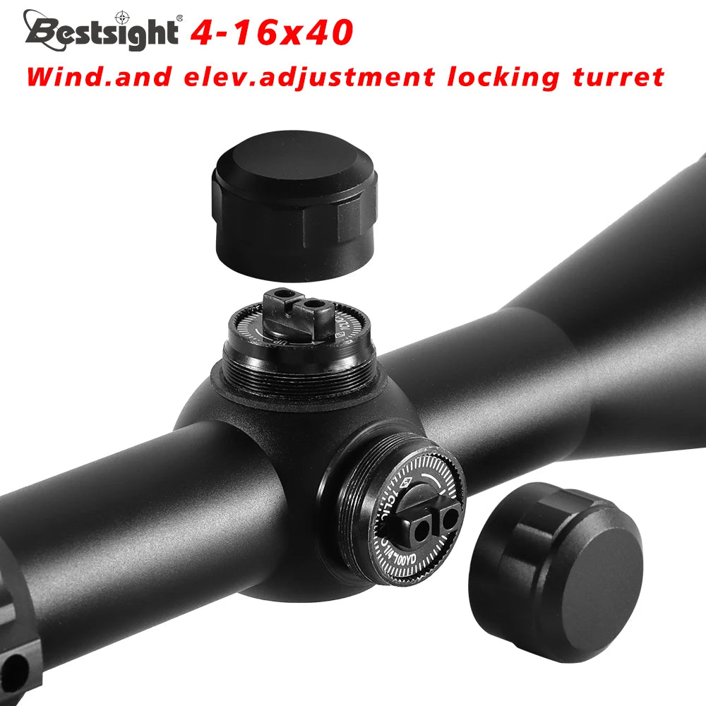 4-16x40 AOE Hunting Riflescope with Red & Green Dot Illuminated Sight