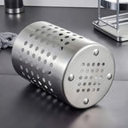 1/2 Piece  Steel Stainlesscylindrical Chopstick Cutlery Storage Box Suitable for Home Kitchens, Restaurants, and Dormitories