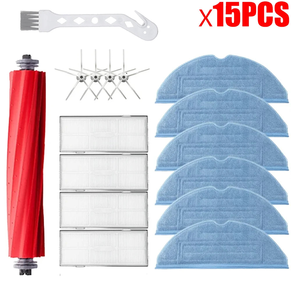 Main Brush Hepa Filter Mop Pad Spare Parts For Roborock S7 S70 S7Max T7S T7S Plus, Robot Vacuum Cleaner Accessories