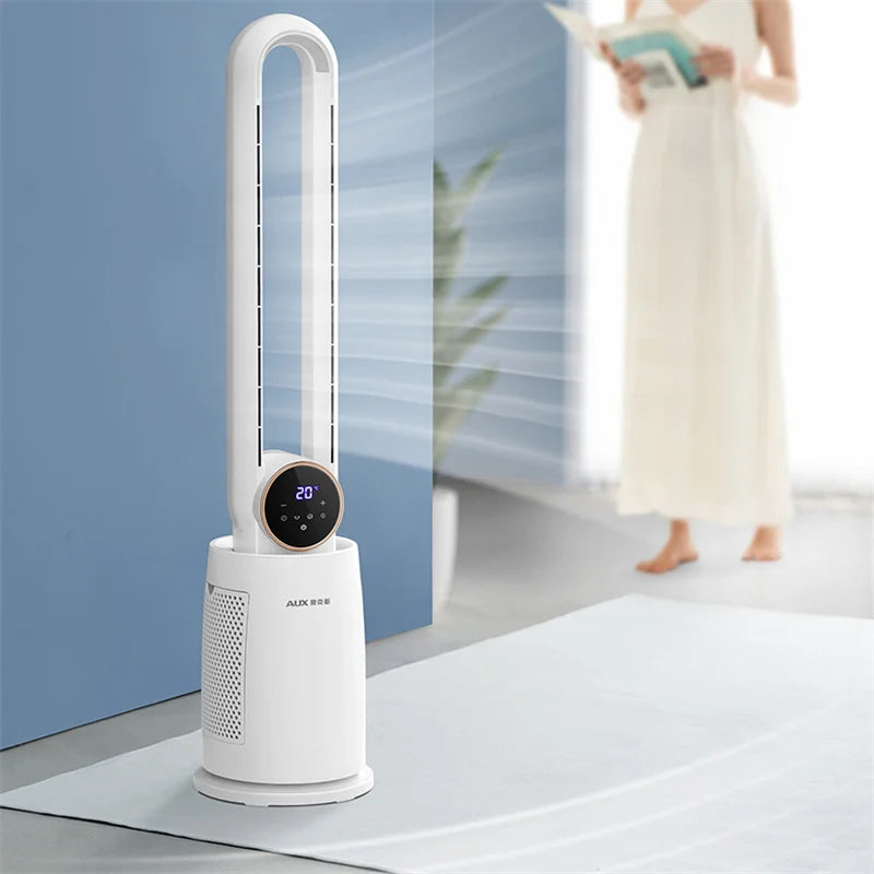 Bladeless Tower Fan with Remote Control 120° Oscillating Air Purifier