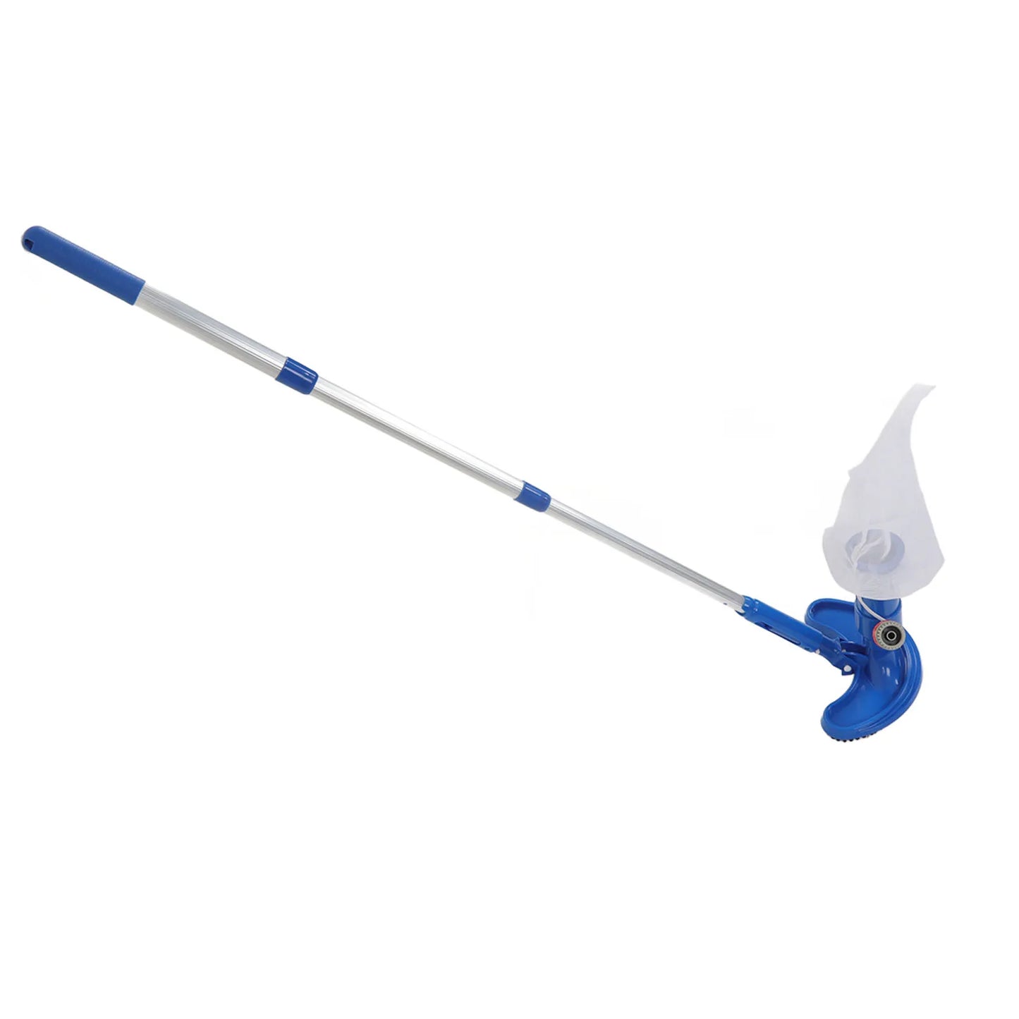 Pool Vacuum Suction Tool with Brush Portable Telescopic Rod Plastic Pool Vacuum Jet Cleaner for Spa Center Fountain
