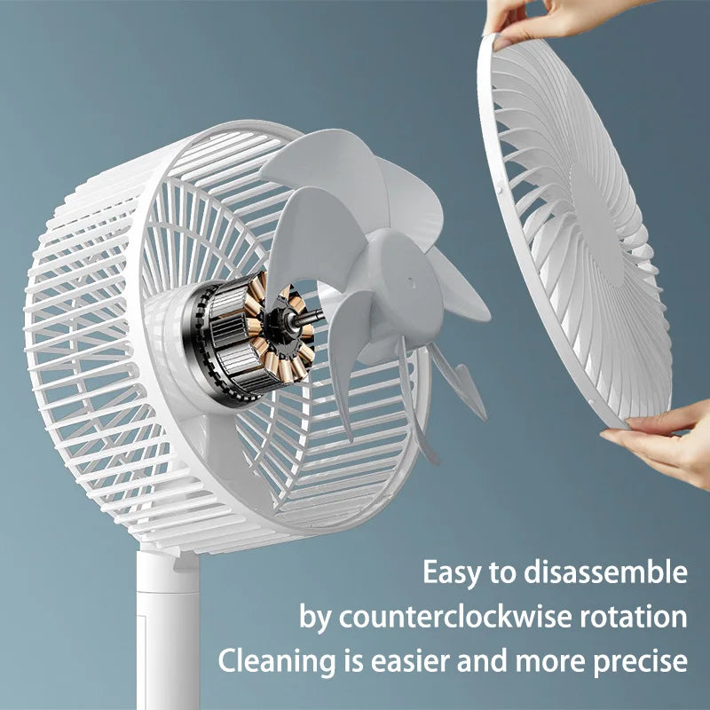 Xiaomi MIJIA 3600mah Desk Fan 4 Speed Adjustable Desktop Table Fan Wit