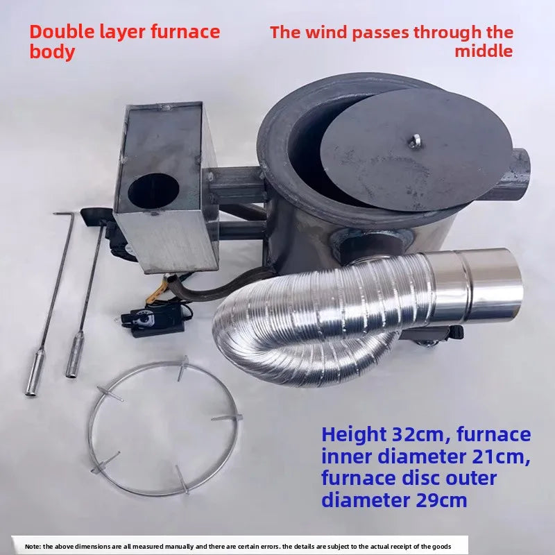 Waste Engine Oil Combustion Stove, Warm Air Stove, Hot Air Stove for Heating, Cooking, Breeding, Vegetables, Greenhouse Warming