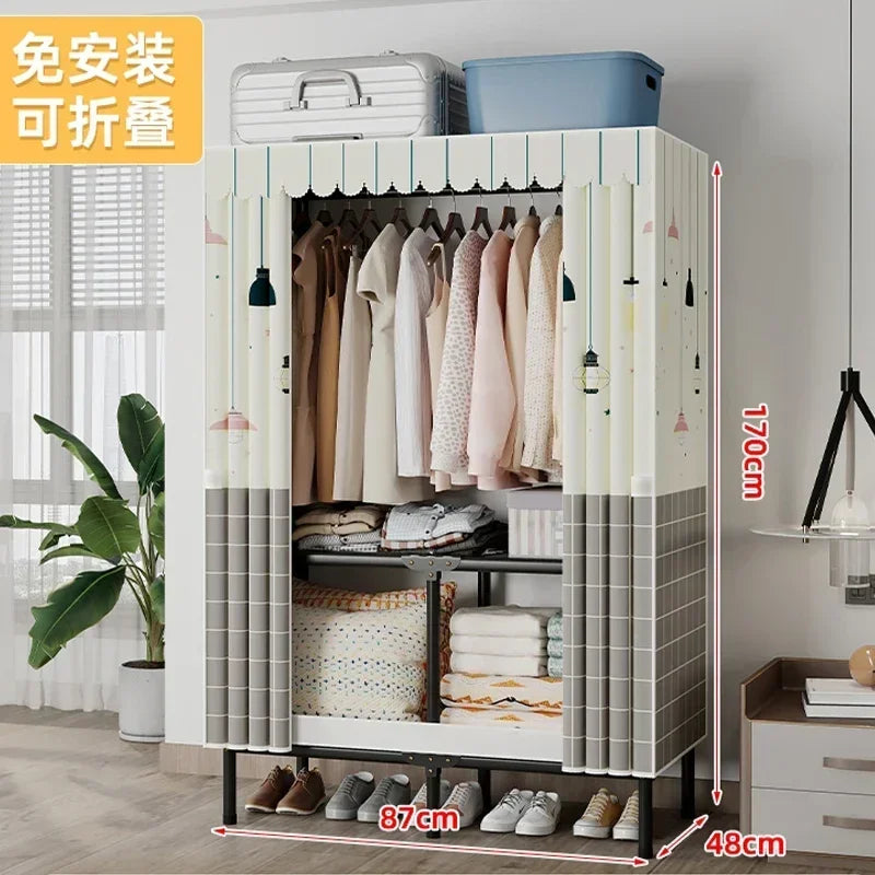 Storage Locker Dressers Folding Portable Cabinets Living Room Garden Furniture Set Clothes Closet Wardrobe Organizers Versatile