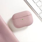 For AirPods Pro 3 Lychee Pattern Cowhide Leather Case for Airpods 4 3 2 1 Pro All-inclusive Earphone Protection Handmade Cover