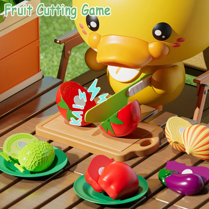 Children Pretend Play Cut Fruit Game Simulation Kitchen Toy Play House Make Pizza Vegetables Cook Set Girl Interactive Toys Gift