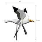 2025 New Seagull Windmill Garden Outdoor Bird Holiday Decorative Wind Spinners Personalized Courtyard Decor Gift Accessories