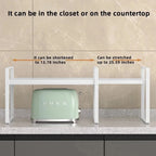 Layered Expandable Kitchen Storage Shelf Multi Level Cabinet Organizer for Seasoning Dish Arrangement Home Daily Use
