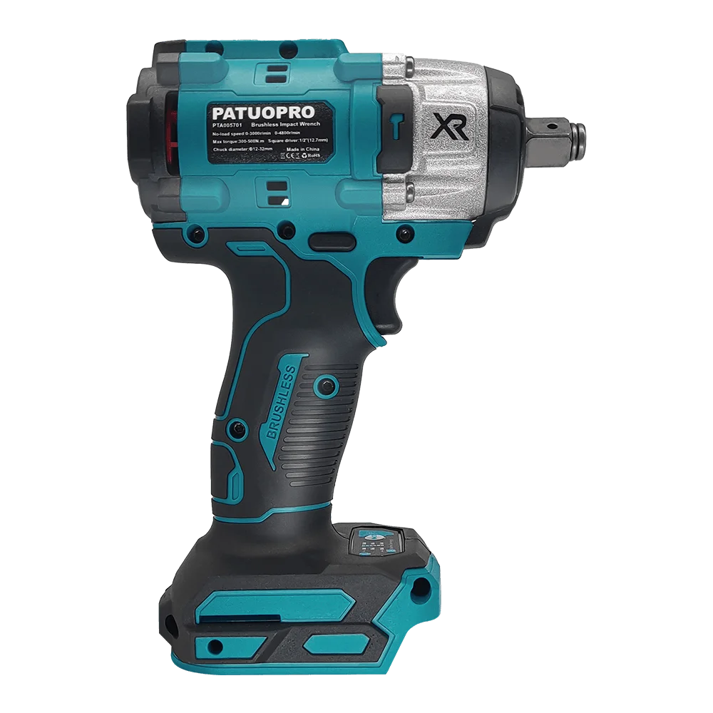 500N.m Brushless Impact Wrench 1/2 Inch Cordless Rechargeable Electric Wrench Home Power Tool For Makita 18V Battery(No Battery）