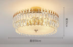 Modern Crystal LED Lights Chandelier For Living Room Decor Bedroom Ceiling Lamp Hanging Light Fixture Home Decoration Luxury