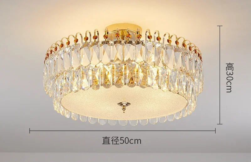 Modern Crystal LED Lights Chandelier For Living Room Decor Bedroom Ceiling Lamp Hanging Light Fixture Home Decoration Luxury
