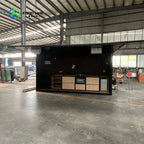 Customized Contemporary Modular Outdoor Kitchen Unit Weatherproof Mobile Garden/Patio Cabinets Sink Grill Wooden Houses
