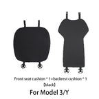 Comfortable Ice Silk Car Seat Covers for Tesla Model Y/3 (2018-2026) | Breathable