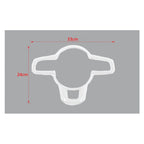JIDIXIAN fit for Jeep Wrangler JL for Gladiator JT 2018 2019 2020 2021 2022 2023 2024 Car Steering Wheel Decoration Panel Cover