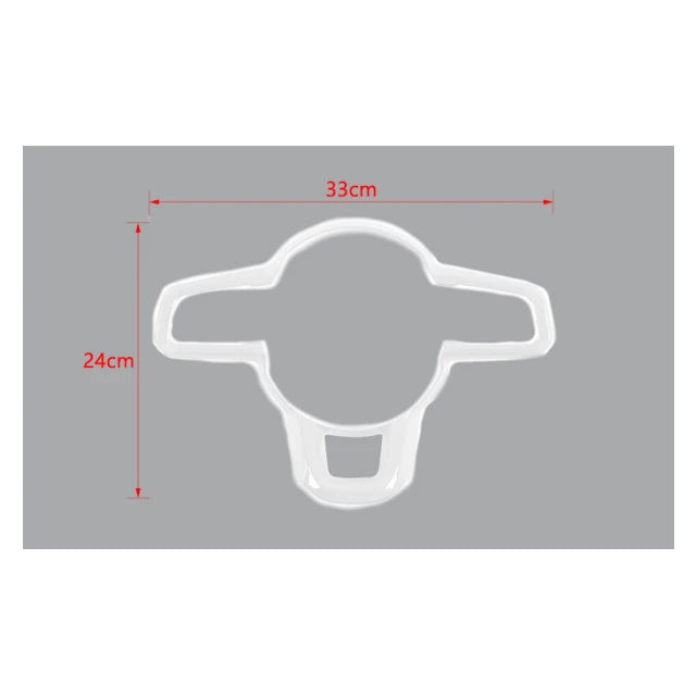 JIDIXIAN fit for Jeep Wrangler JL for Gladiator JT 2018 2019 2020 2021 2022 2023 2024 Car Steering Wheel Decoration Panel Cover