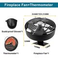 4 Blades Stove Fan Heat Powered Fireplace Fan Log Wood Burner Eco-fan Quiet Fireplace Fan Home Winter Warm Heat Distribution무동력팬